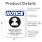 Signmission Hazardous Noise Area Sign, Vinyl Decal, 3.5in W x 5in L, 2PK OS-2PACK-NS-D-35-V-13323 - alternate 6